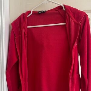 bebe Red Zip-Up Hoodie Jacket